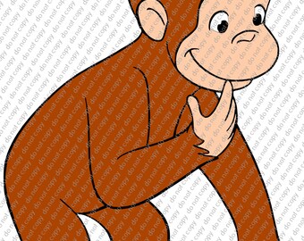 Download Curious george svg | Etsy
