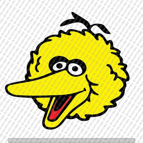 Download Sesame Street Big Bird SVG Cut File Instant Download ...