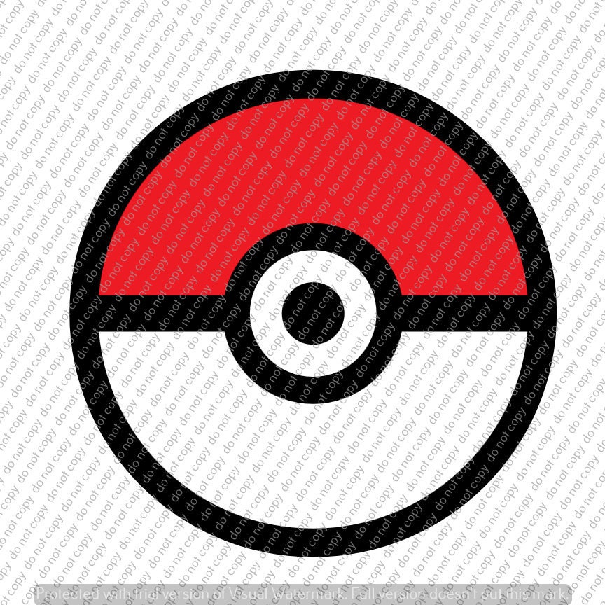 Download Pokeball SVG Cut File Instant Download Cricut Silhouette | Etsy