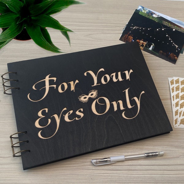 Personalized For Your Eyes Only Boudoir Photo Album - Unique Anniversary Gift for Men