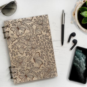 Wooden Notebook, Personalized Notebook, Personalized Gift for Woman, Notebook Journal,  Personalized Journal, Fantastic Gifts for Her