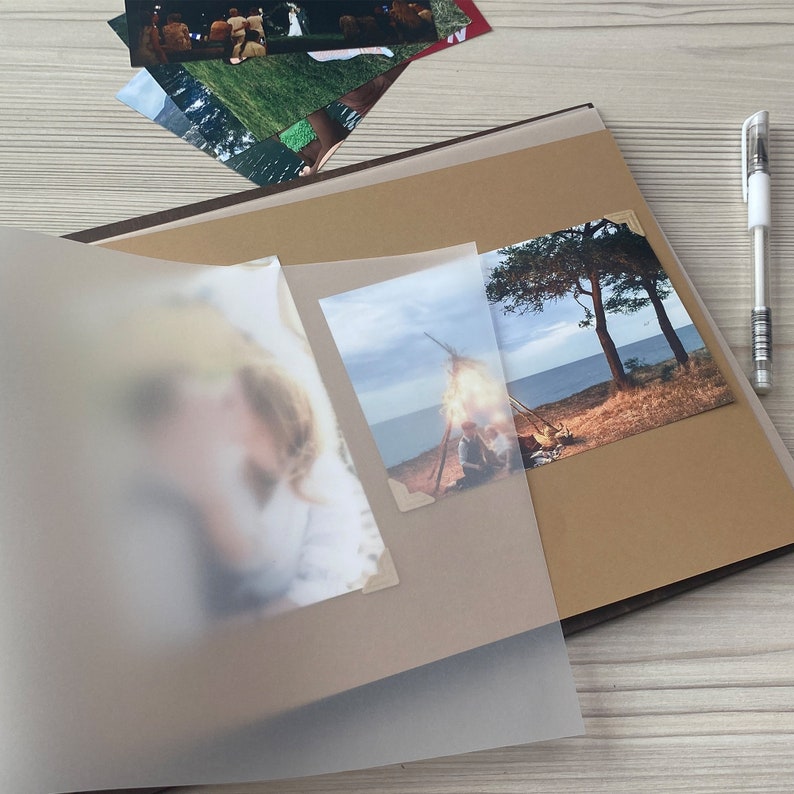 Personalized Travel Scrapbook wooden Album adventure scrapbook ideas Honeymoon Album gift for newlyweds engraved scrapbook travel gifts image 7