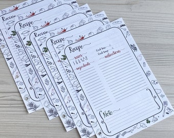 BLOQUE de 70 hojas adicionales para nuestro Recetario y Cuaderno