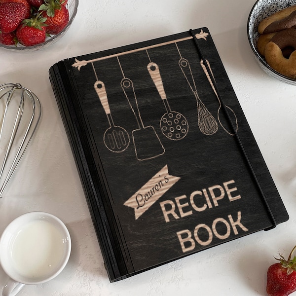 Recipe Book Binder Etsy