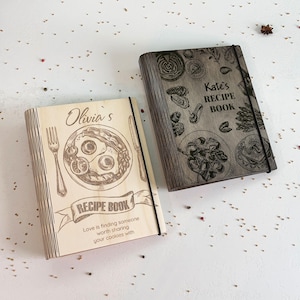 Personalized Recipe Book | Blank Custom Cookbook Binder | Mother&#39;s Day Gift | DIY Recipe Journal