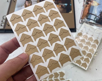 Craft Paper Photo Corners, Self Adhesive Corners for Album, Photo Corners Stickers, Stickers For Fixing Photos, Craft Photo Corners Stickers