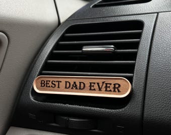 Handcrafted Walnut Wood Car Air Freshener Refillable Aromatherapy Diffuser Car Air Freshener Gift for husband Gift for boyfriend Gift driver