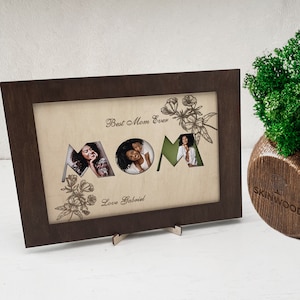Personalized Mom Picture Frame, Photo Gift for Mom Mommy, Picture Collage with Frame, Mothers Day Gift, Personalized Mother's Gift, for Mom