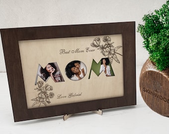 Personalized Mom Picture Frame, Photo Gift for Mom Mommy, Picture Collage with Frame, Mothers Day Gift, Personalized Mother's Gift, for Mom