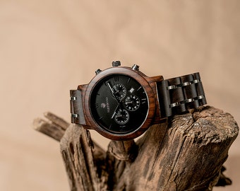 Reloj de madera grabado, Grabado personalizado, Regalo de novio, Reloj de madera, Reloj de hombre, Regalo de novios, Regalo del Día del Padre, Regalo para él