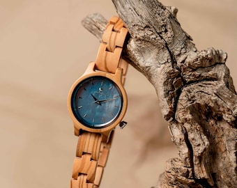 Reloj de mujer personalizado, reloj personalizado para ella, regalo para damas de honor de la novia, regalo de bodas para la esposa, reloj hecho a mano, regalo de cumpleaños