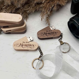 Gepersonaliseerde houten USB 3.0 Flash Drive aangepaste gravure vaderdag cadeau opslaan verjaardagsfoto