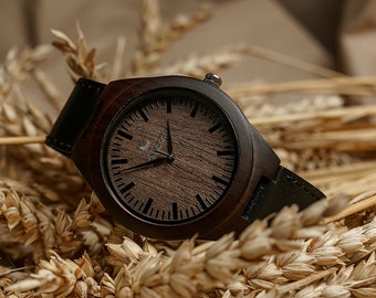 Wooden watch, Mens watch, Wood watch men, Personalized watch, Engraved watch, Wooden watches for men