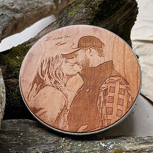 Wireless Charger With Custom engraving Photo Docking Station tech accessories Wedding Gift father birthday gift mom gift housewarming gift
