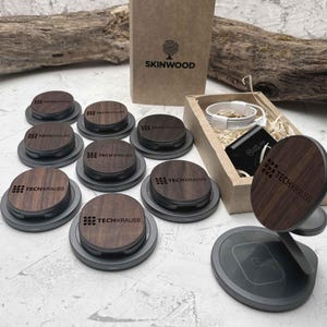 Wood Wireless Charger Qi Apple watch charger iPhone charger personalized laser engraving father birthday gift custom photo gift
