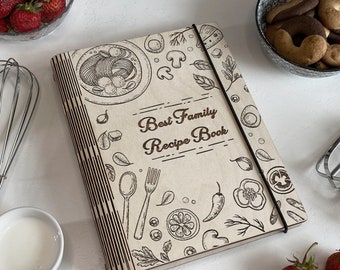 Gepersonaliseerde receptenboek Housewarming cadeau voor haar gepersonaliseerde kookboek cadeau voor vriendin cadeau voor moeder dochter cadeau blanco recept Binder