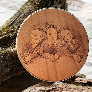 Wooden Wireless Charger AirPods Charger Docking Station tech accessories Custom foto laser engraving gift for dad father birthday gift