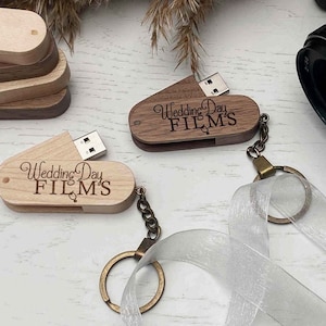 Wooden USB stick, USB flash drive engraved with logo or text Personalised Wooden USB Flash Drive – 8, 16, 32, 64 and 128 Gb Free text design