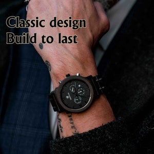 Engraved Watch, Wooden Watch, Groomsmen Watch, Personalized Watch, Personalized Mens Watch, Engraved Wood Watch, Mens Watch, Gifts for Him