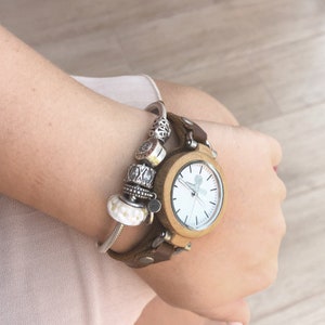 Wood Watch Skinwood Lady Personalized Engraved Wooden Watch Personalized Laser Engraved Wood Watch Mothers Day Personalized Wedding Gift