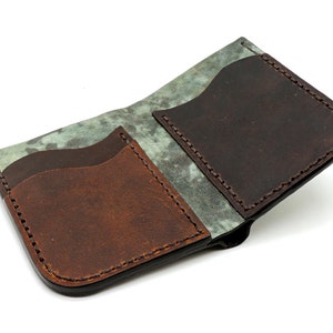 cartera de cuero para hombre, cartera hecha a mano, regalos para hombre