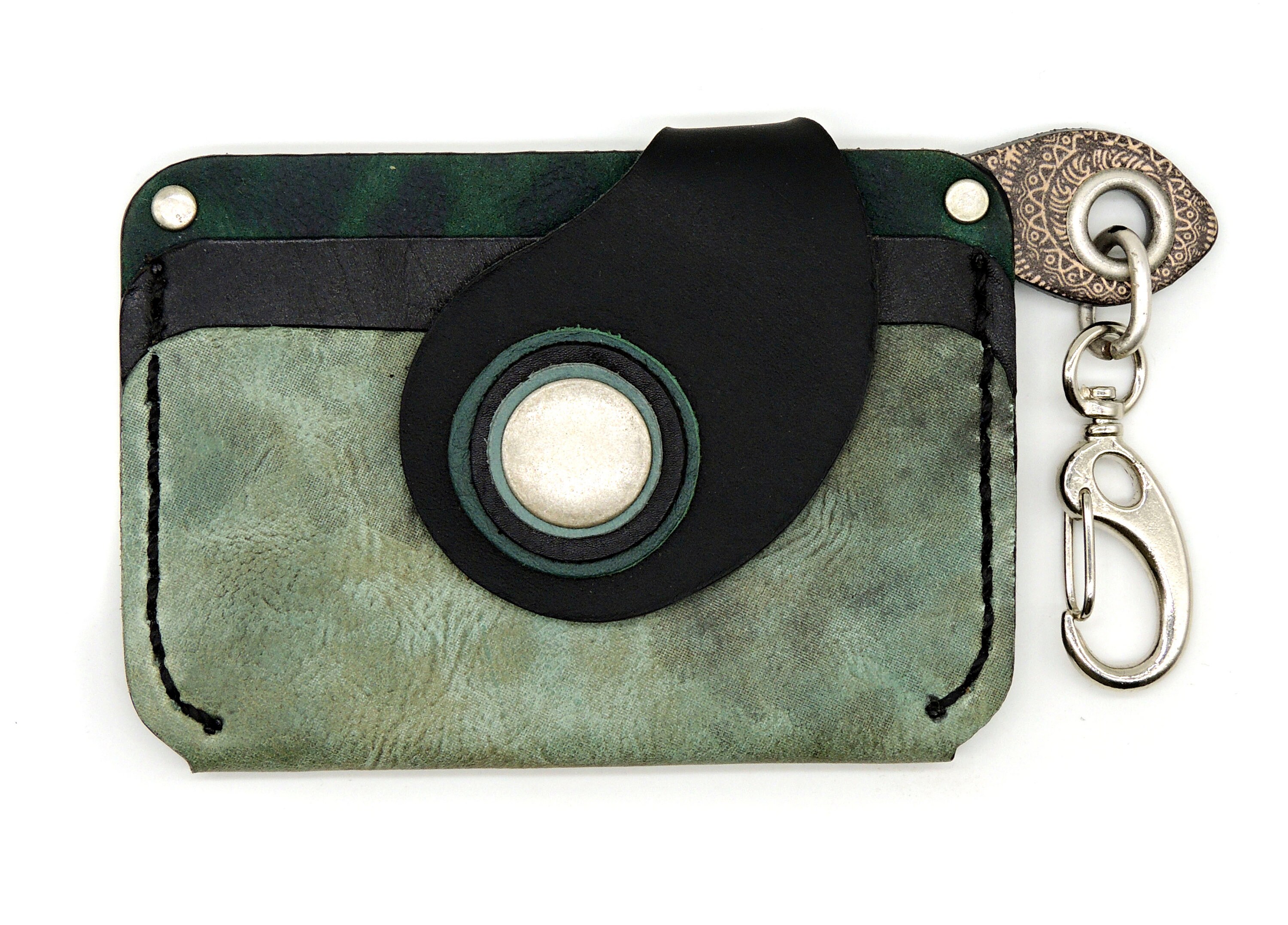 Card holder keychain leather gifts card holder with keyring Etsy