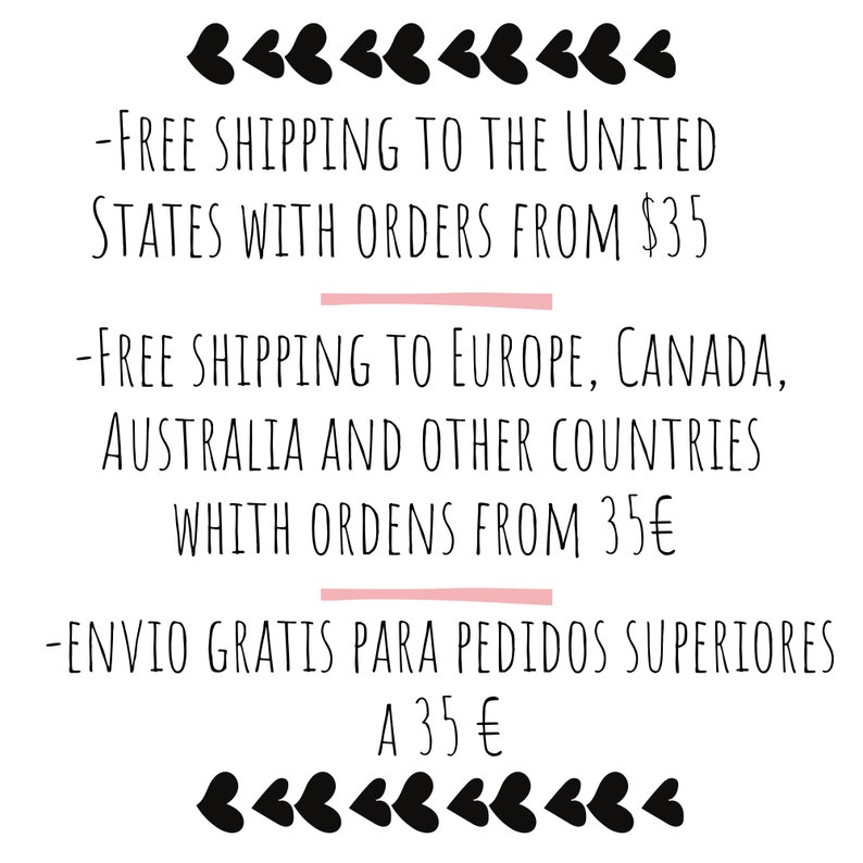 Pu&ograve; includere: Spedizione gratuita negli Stati Uniti per ordini superiori a $35. Spedizione gratuita in Europa, Canada, Australia e altri paesi per ordini superiori a 35 euro. Spedizione gratuita per ordini superiori a 35 euro.