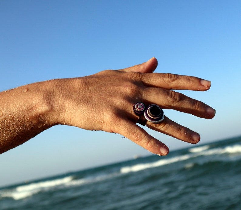 Cool rings for women lavender ring aesthetic rings bohemian | Etsy