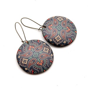 big statement earrings, earrings dangle boho, boho jewelry for women, cute gifts,  big earrings quirky