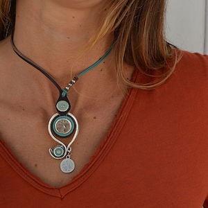Boho Halskette für Frauen, Türkis Choker, Hippie Geschenke