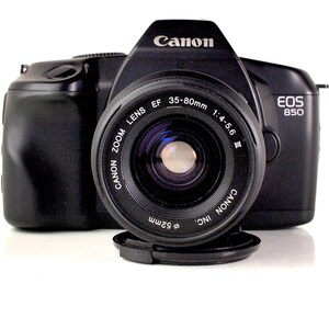 Near Mint Canon EOS 850 SLR Film Camera Canon Zoom EF 35-80mm