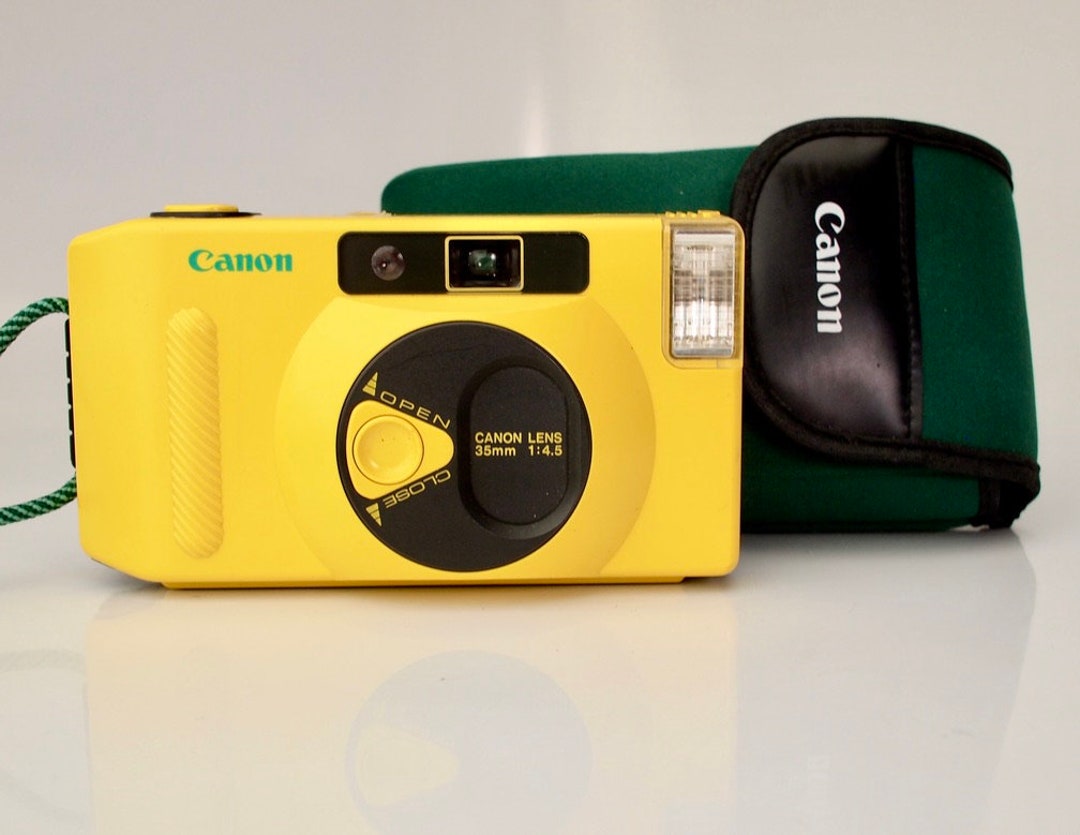 Rare Yellow Canon Snappy S Point and Shoot 35mm Film Camera Etsy