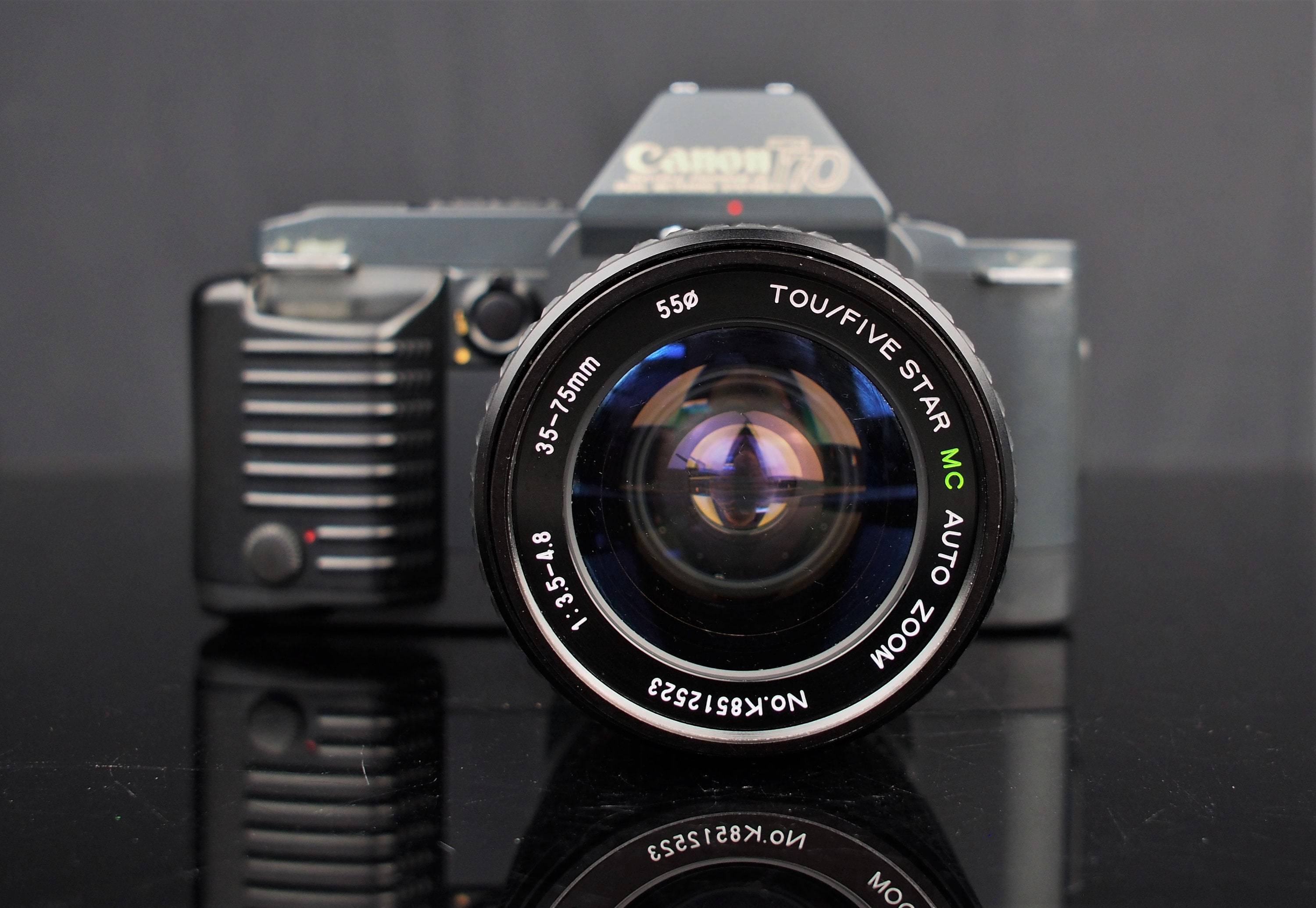 Canon T70 35mm SLR Film Camera Canon FL 3575mm F/3.54.8 Lens Etsy
