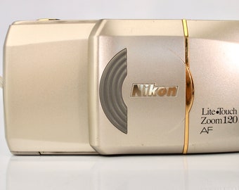 Near Mint+ Nikon Lite Touch Zoom 120 Auto Focus 35mm Compact Point & Shoot Film Camera Wrist Strap Battery Film Tested (Olympus Stylus Epic)