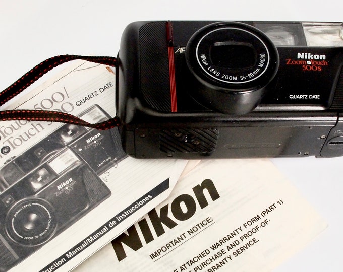Nikon Zoom Touch 500s 35mm Compact Point and Shoot Autofocus Film