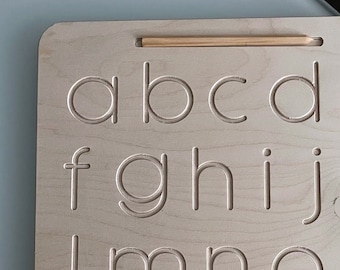 Alphabet Tracing Board (Double Sided) - Digital CNC plan