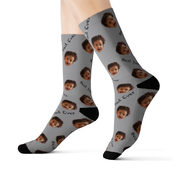 baby face on socks