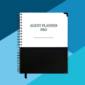 Real Estate Agent Planner Pro - Daily Planner For Realtors - Undated Hardcover Includes Productivity Course