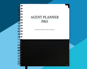 Real Estate Agent Planner Pro - Daily Planner For Realtors - Undated Hardcover Includes Productivity Course