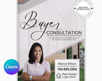 Buyers Presentation For Real Estate Agents - Customizable Canva Design Template - Elevated Buyers Guide