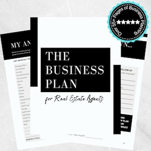 Digital Business Plan For Real Estate Agents Brokers Instant Download