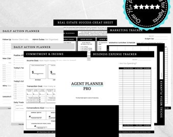 Digital Real Estate Agent Planner Pro Instant Download