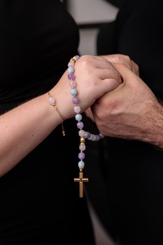 Set di gioielli ortodossi rosario e braccialetto, regalo di nozze