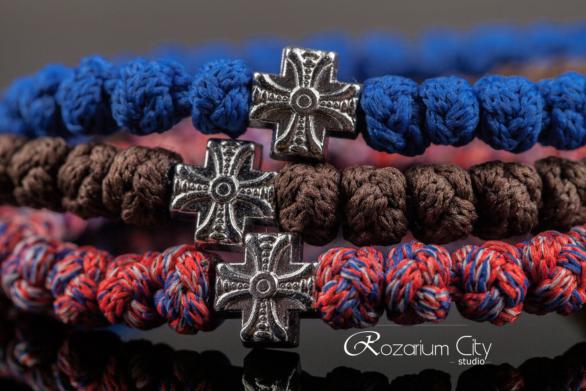 IconsGr Komboskini Gebetsschnur Schwarz - Handgefertigte Orthodoxe Gebetskette