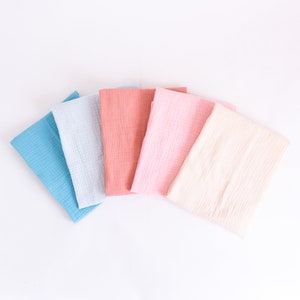 Tiny Alpaca / Pack de 5 / Cuadrados de Muselina Orgánica / Paños Baby Burp / 60X60CM / Plain Unisex Designs / Baby Gift