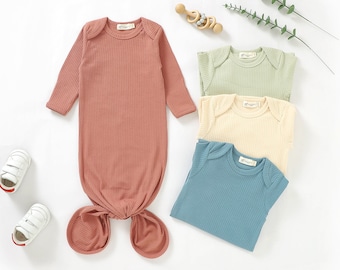 Tiny Alpaca |  Organic Cotton Newborn Gown Set 1 pcs | 0-6 Months | Gender Neutral | Baby Clothes | Baby Shower Gift |