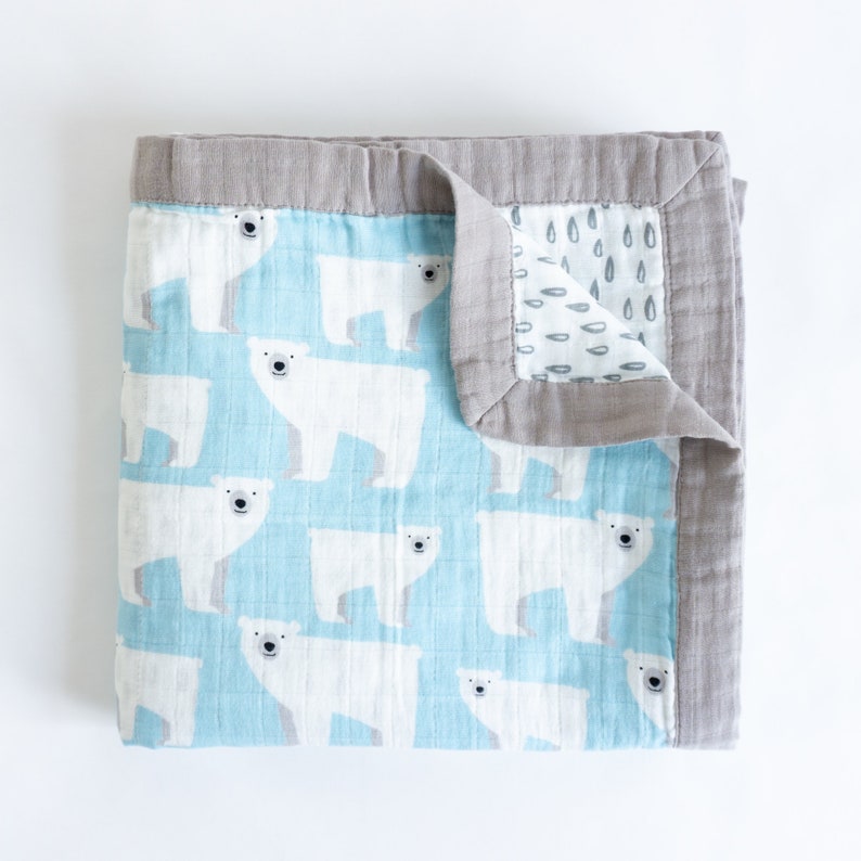 Tiny Alpaca Animal Baby Blankets Large Baby Organic Cotton Etsy