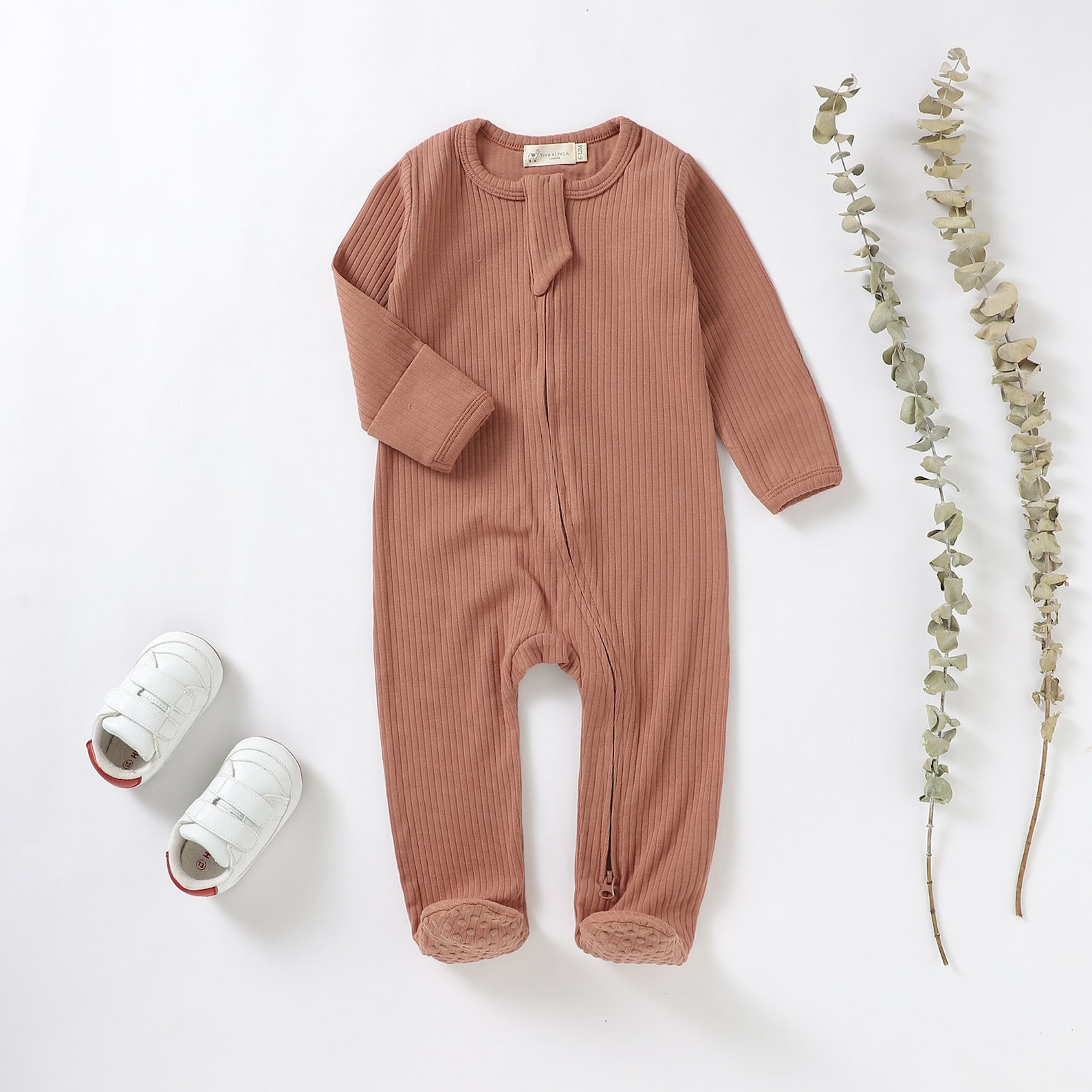 Tiny Alpaca Organic Cotton Newborn Sleepsuit 0-2 Years - Etsy UK