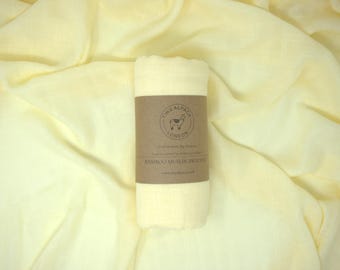 Ultra Soft Bamboo Muslin Swaddle Blanket | Baby Wrap | 120x120CM | Tiny Alpaca