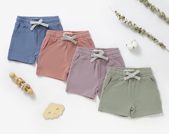 Organic Natural Cotton Baby Sweater Shorts | 0-3 Years | Gender Neutral | Cotton Sweater Shorts | Baby Shower Gift | Tiny Alpaca